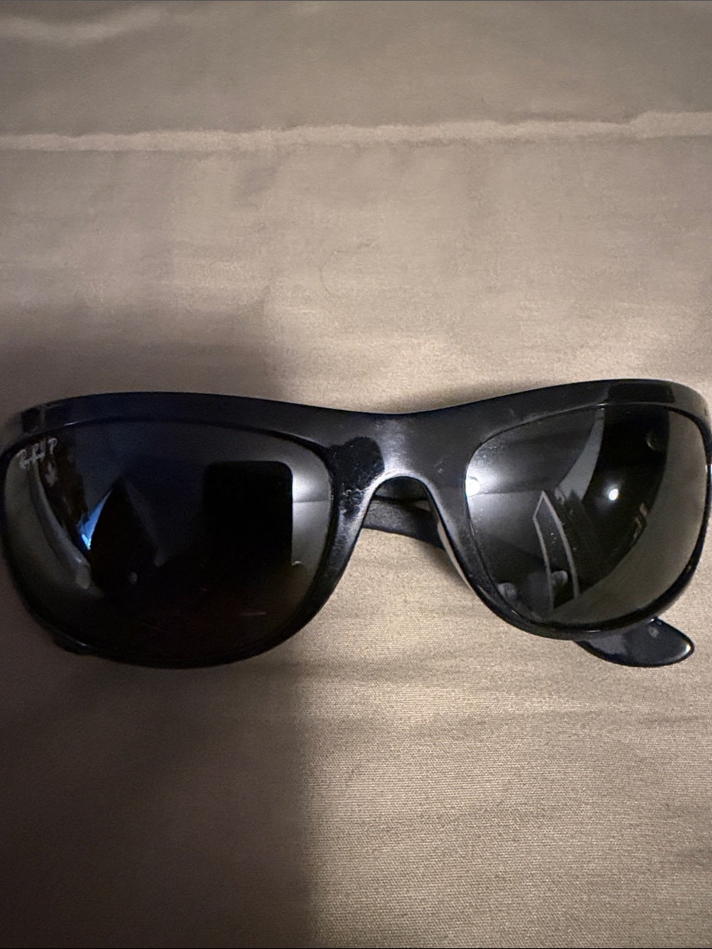 Ray-Ban Black Wraparound Sunglasses